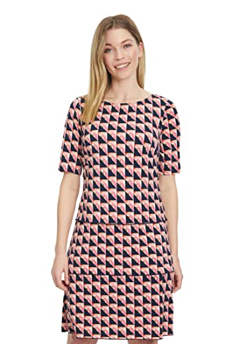 Betty Barclay Elena sukienka damska, Pink/Dark Blue, 48