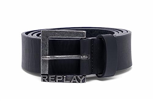 Replay Męski pasek AM2670, 098 Black, 100, 098 BLACK