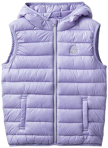 United Colors of Benetton Kurtka dla dziewczynek i dziewczynek, Liliowy 34v, M