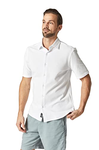 Mavi Męska koszula z krótkim rękawem, biały, L
