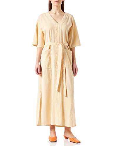 Unmade Copenhagen Damska sukienka Jayla Short Sleeve Casual, Sand, M