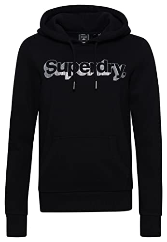Superdry Vintage Cl Metallic Hood Bluza damska, Czarny, 36