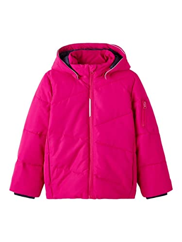 NAME IT Girl's NKFMARCO Jacket SOLID FO kurtka, różowa Peacock, 158, Pink Peacock, 158 cm