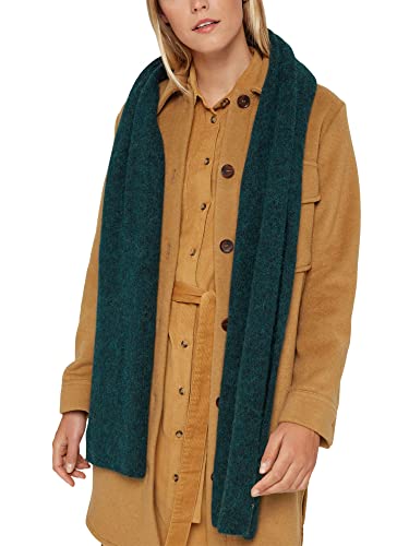 Esprit Accessoires Modny szal damski, 375/DARK TEAL GREEN, jeden rozmiar