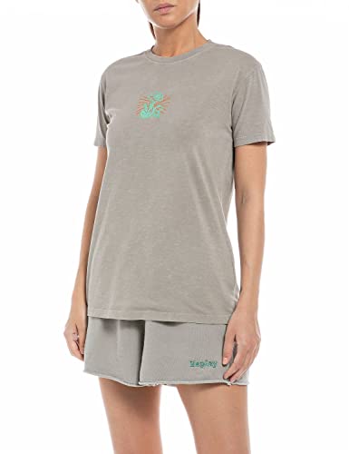 Replay T-shirt damski, 585 Nepali Grey, M