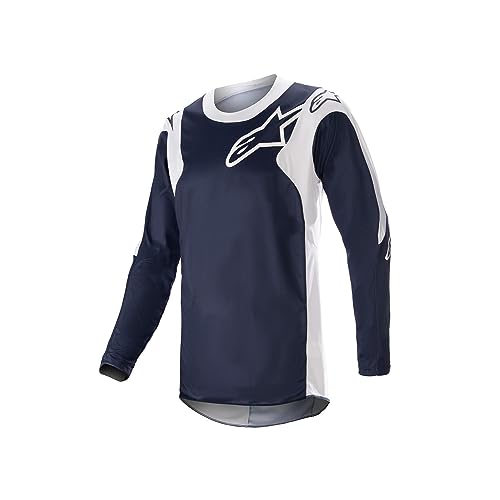 Alpinestars Racer Hoen Motocross Jersey, Ciemnoniebieski/biały, M