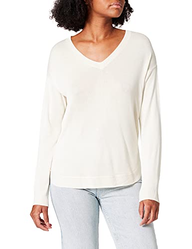 VERO MODA Vmmeghan Ls V-Neck Blouse Ga Boo sweter damski, Brzoza/szczegóły: solidny, S