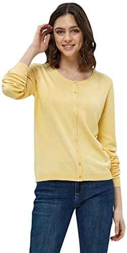 Minus Sweter damski New Laura Cardigan, Yellow Straw, S