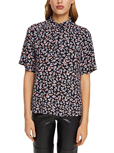 ESPRIT Damska 013EE1F305 bluzka, 003/BLACK 3, XS, 003/Black 3, XS