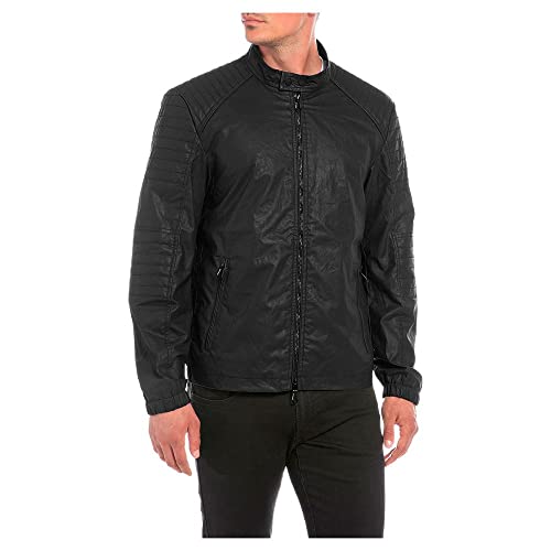 Replay Męska kurtka M8324, 099 Blackboard, M, 099 Blackboard, M