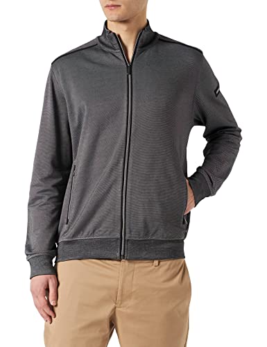 bugatti Męska kurtka z dzianiny 8750-35140, czarna, standardowa, czarny, 3XL