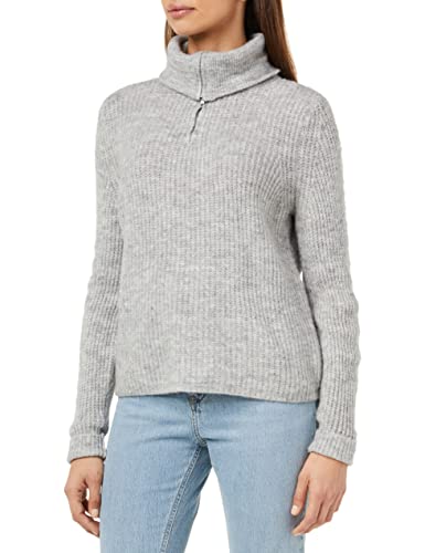 ONLY Sweter damski Karinna, jasnoszary melanżowy, L