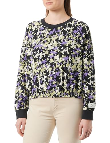 TOM TAILOR Denim Bluza damska, 32418 – Lilac Green Flower Print, S