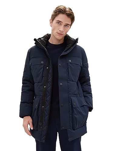 TOM TAILOR parka męska, 10668 - Sky Captain Blue, XL