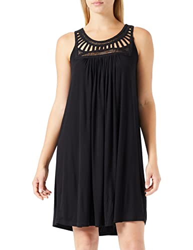 ONLY Sukienka damska szydełkowana, czarny, L