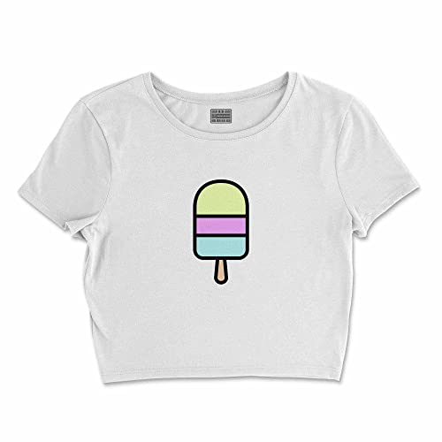 Bona Basics, Damski T-shirt basic, z nadrukiem cyfrowym, 100 bawełny, biały, swobodny, damski top, rozmiar: L, biały, L Krótki