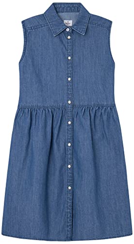 Pepe Jeans Dziewczęca sukienka Lori, niebieski (denim), 4 Lata