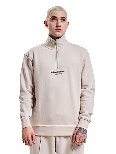 Bestseller A/S Jorvesterbro Sweat Quarter Zip Hn Sn sweter męski, Moonbeam, M