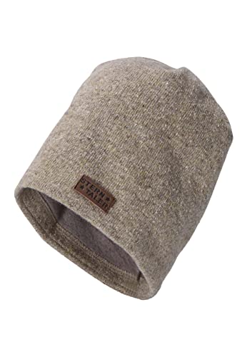 Sterntaler Chłopięca czapka beanie melanż czapka, beżowa, 49