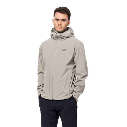 Jack Wolfskin Pack & Go Shell M Kurtka Mężczyźni, Pyłoszczelny szary, XXL