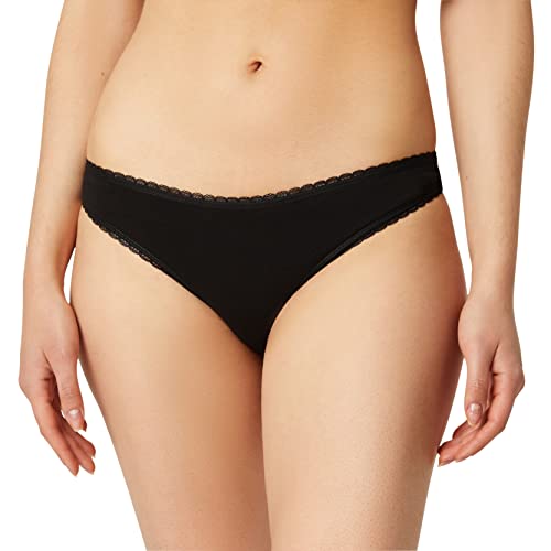 FM London Damskie stringi majtki, Czarny, 44 PL