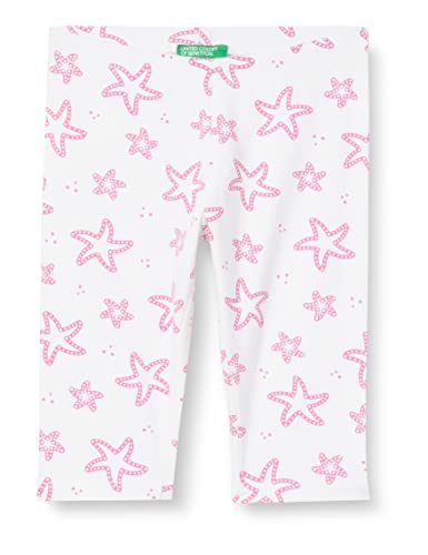United Colors of Benetton Dziewczęce legginsy 3YZXGF026, Bianco a Fantasia 83B, 98, Bianco A Fantasia 83b, 98 cm