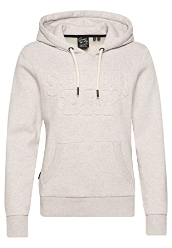 Superdry Vintage Cooper Emboss Hood Bluza damska, Glacier Grey Marl, 36