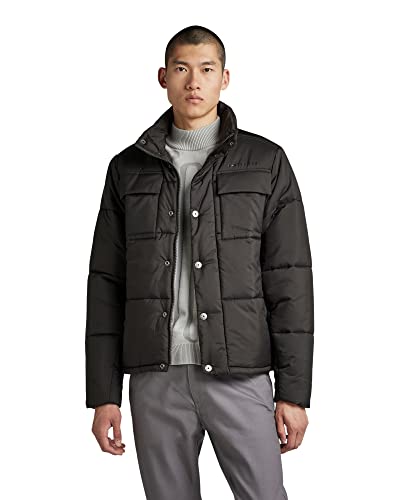 G-STAR RAW Męska kurtka podkładowa, wyściełana, Czarny (Dk Black D199-6484), L
