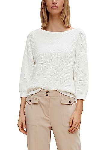 comma Damski sweter z rękawami 3/4, 0120, biały, M