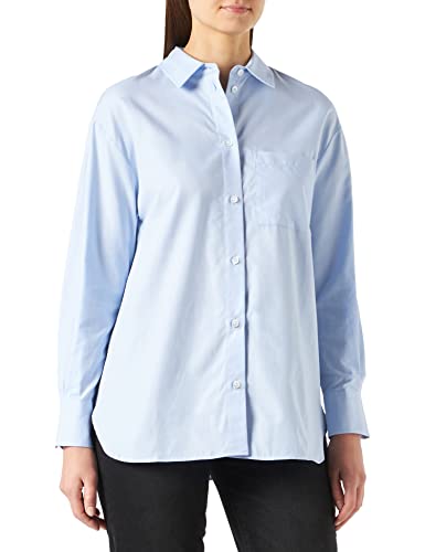 Maerz Damska bluzka Summer Oxford, Blue Topaz, Oversized