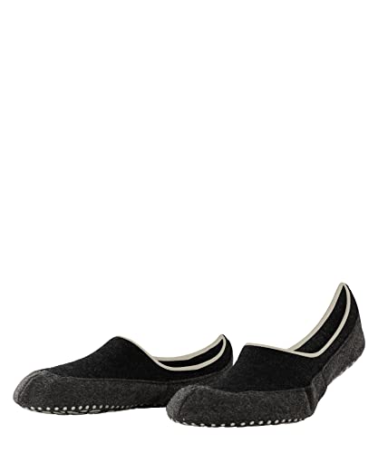 FALKE Mężczyźni Kapcie Cosyshoe Invisible M HP Wełna Dziewicza z wypustkami na podeszwie 1 Para, Szary (Anthracite Melange 3082), 41-42