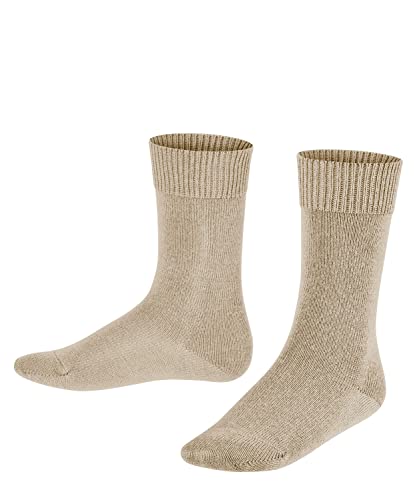 FALKE Uniseks - dzieci Skarpety Comfort Wool K SO Merynos jednokolorowe 1 Para, Beżowy (Cream 4011), 39-42 (13-16 lata)