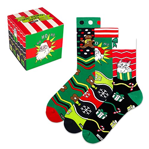 ZOOKSY Skarpetki Długie Świąteczne Damskie i Męskie Unisex UGLY SOCKS BOX 36-40