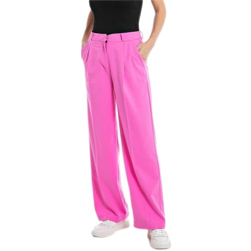 Replay Damskie spodnie Straight Fit, 069 Fuxia, 27W