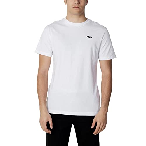 FILA Męski t-shirt BERLOZ Bright White, M, Bright White, M