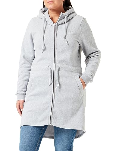 Boline Damski płaszcz dresowy 81432605, jasnoszary melanż, XL, jasnoszary melanż, XL