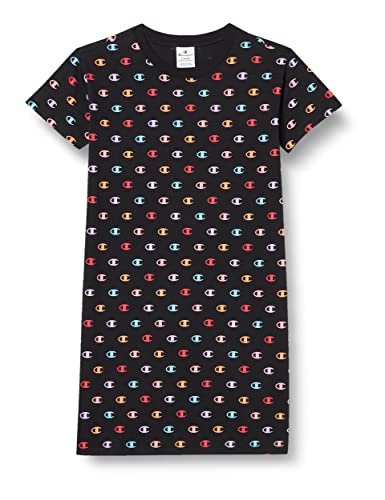 Champion Unisex dziecięca sukienka Legacy American Classics All Over Multicolor, czarny, 9-10 Lat