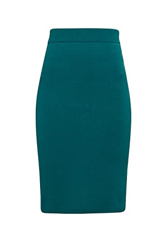 usha Spódnica midi z dzianiny damska 10426723, Petrol, M