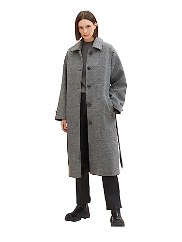 TOM TAILOR Płaszcz damski, 33761 - Dark Grey Melange, L