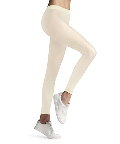 FALKE Kobiety Legginsy Matt Deluxe 30 DEN W LE Przezroczyste 30 Den przezroczyste jednokolorowe 1 Para, Beżowy (Pearl 2022), S