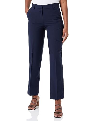 VERO MODA Vmtessliva Mr Straight Pant Boo spodnie damskie, granatowy blezer, 38W / 30L