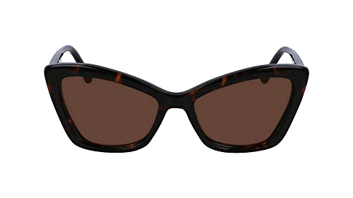 KARL LAGERFELD KL6105S Okulary przeciwsłoneczne, ciemny żółw, jeden rozmiar dla kobiet, Ciemny Żółw, rozmiar uniwersalny