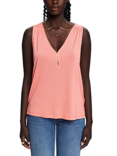 Esprit Collection Top z dżerseju, Tencel™ Lyocell, koralowy, XS