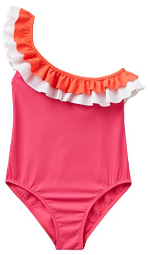 United Colors of Benetton Dziewczęcy jednoczęściowy kostium kąpielowy 3l030i00e, fuksja 8J2, 2 lata, fuksja 8j2, 24 Miesiące