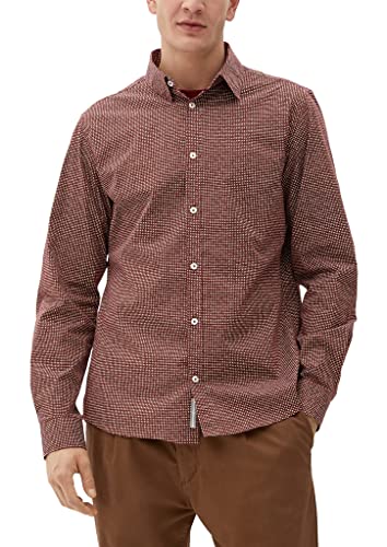 s.Oliver Bernd Freier GmbH & Co. KG Koszula męska z długim rękawem, brązowa, XL, brązowy, XL