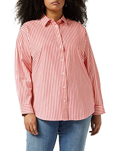 Wrangler Damska koszulka do biura oversized, róża czerwona, XXL