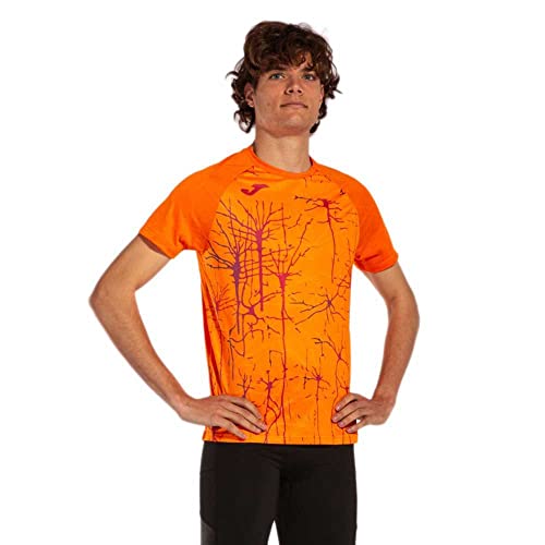 Joma Męski T-shirt z krótkim rękawem, pomarańczowy, XXS