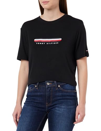 Tommy Hilfiger Koszulka damska Cn Ss Tee S/S, Czarny, XL