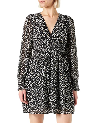 VERO MODA Sukienka damska VMNINI L/S Short Dress WVN BTQ, Snow White/Aop: nini, XS