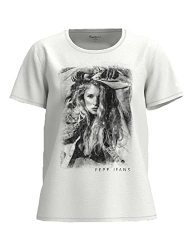 Pepe Jeans Liana Proste Jeansy damskie, 800 biały, XL